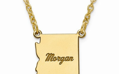 Kansas Herzensgruß: Dein Bundesstaat am Hals, persönlich gemacht