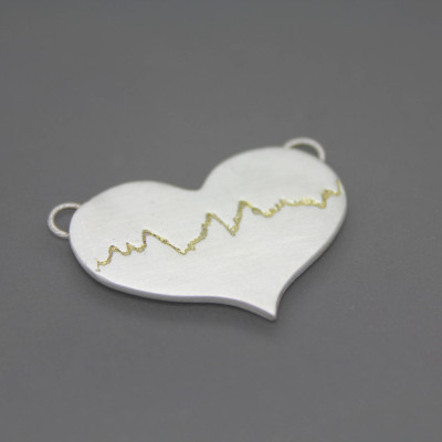 Die tatsächliche Herzschlag Halskette - Pulse Individuelle Bar - Ihr Baby Herzschlag Halskette - personifizierten tatsächlichen Herzschlag Schmuck - individuell gestaltete Pulsebar - EKG