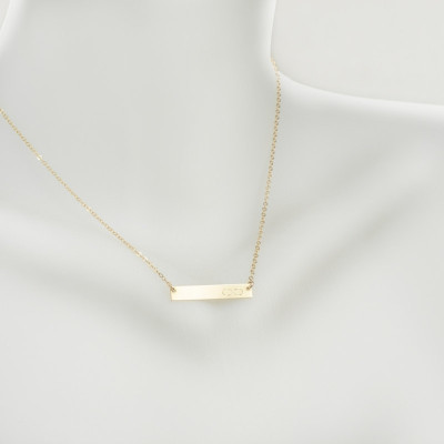 Koordinaten Halskette | Koordinaten Bar Halskette | Gold Koordinaten Halskette | Benutzerdefinierte Koordinaten | Rose Gold | Silber