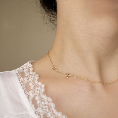 Costumized Anfängliche und Sternzeichen Halskette - Gold Anfängliche Halskette - Sternzeichen Halskette - personifizierte Initial Halskette