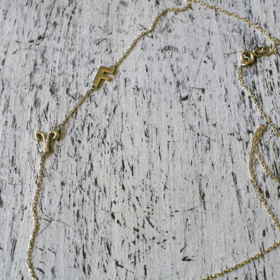 Costumized Anfängliche und Sternzeichen Halskette - Gold Anfängliche Halskette - Sternzeichen Halskette - personifizierte Initial Halskette