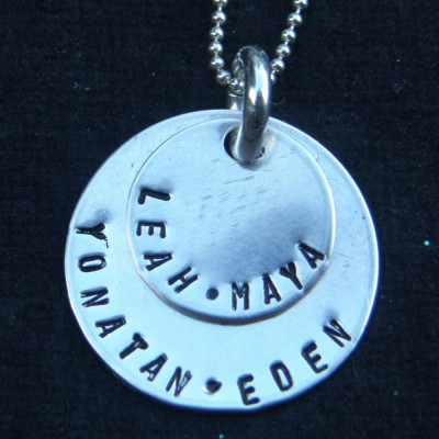 Amuletten Stellen Sie Ihre eigene Halskette Passen Sie Ihre Familie Englisch Hebräisch personalisiert. magen david. Herz oder Stern Symbol SIMAG