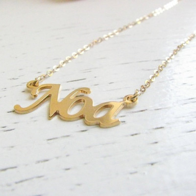 Benutzerdefinierte Namen Halskette Namensgoldkette Personalisierte Halskette Namenskette Personalisierte Namenskette 14k Gold gefüllt nacklace