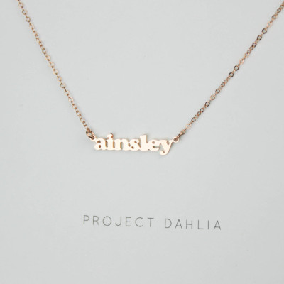 Benutzerdefinierte Namen Halskette - personalisierte Namen Halskette - Tiny Namenskette - Freundschaft Schmuck Geschenk - Alphabet Halskette PD
