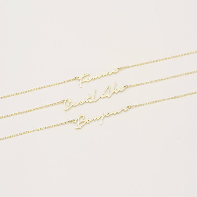 Empfindliche Amour Halskette kundenspezifische Wort Halskette personalisierte Namen Halskette Minimal Name Schmuck Gold Custom Name Halskette PN02F140