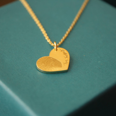 Geschenk für sie personalisierte Herz Halskette