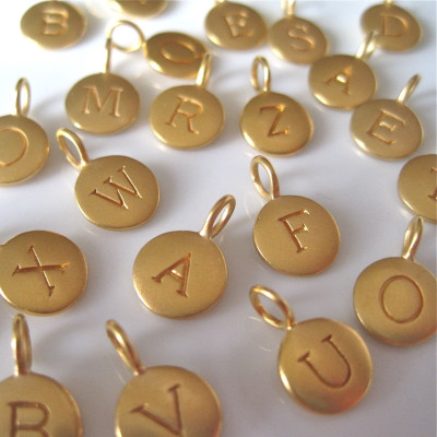 Gold Anfangscharme Halskette Gold Halskette Personalisierte Schmuck