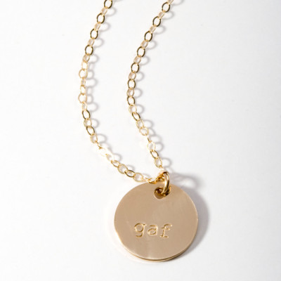 Gold Anfangshalskette - Halskette für Großmutter - Geschenk für Großmutter - Gold Namenskette - Mom Halskette - Kinder Anfangshalskette - Halskette Initial