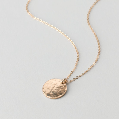 Gold Initial Halskette - Simple Gold Halskette - Gold Brief Halskette - Brautjungfern Geschenk - Sterling Silber - Gold - geben Sie bitte