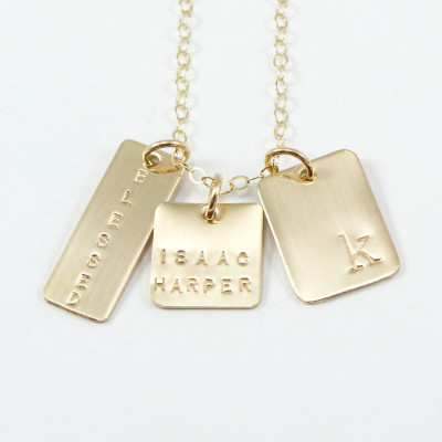 Gold Namenskette - Gold Anfangshalskette - Custom Name Halskette - 14K Gold gefüllt Gold Familie Halskette - personalisierte Halskette - Geschenk für Mutter