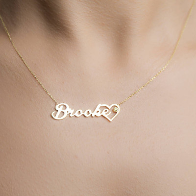 Gold Namenskette mit Geburtsstein personalisierte Geschenk für sie Halskette für Frauen Name Halskette Gold - Opulente Halskette - Schmuck