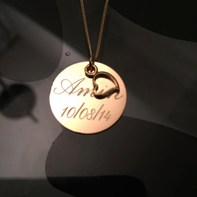 Gold Anfangs Halskette - kundenspezifische Namens Halskette - Freundin Geschenk - Amuletten - Personalisierte Halskette - Personalisierte Kindernamensketten