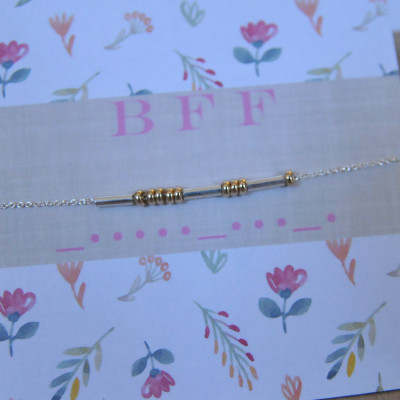 Abschluss Geschenke für BFF's BFF Morse Code Schmuck Best Friend Halsketten Urlaub Geschenke für Her Best Friend Morse Code Halsketten Geschenke