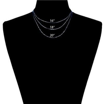 Monogramm Halskette 1 - 75 Zoll Sterling Silber Handcrafted Anfängliche Halskette Personalisierte Made in USA