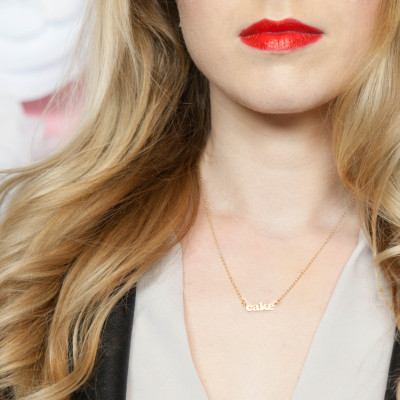 Monogramm Halskette - Rose Gold Anfängliche Halskette - Customized Tiny Namenskette - Alphabet Halskette - Geschenk für Freundin Ideen