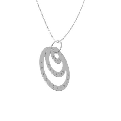 Mutter Personalisierte Halskette personalisierten Schmuck Amuletten Anfangs Halskette - Kreis Halskette - Geschenk für Mutter - Geschenkideen für ihre