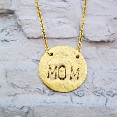 Mütter Halskette - Mamma Halskette - Mom Schmuck - silberne Halskette einfache - minimalistische Halskette - Großmutter Halskette - 