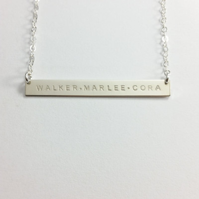 Namenskette - Halskette Mutter - Großmutter Halskette - Enkel Halskette - Großmutter Halskette - Familie Halskette - personalisierte Halskette