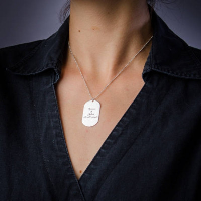 Personalisierte Dog Tag in Sterling Silber 0 - 925