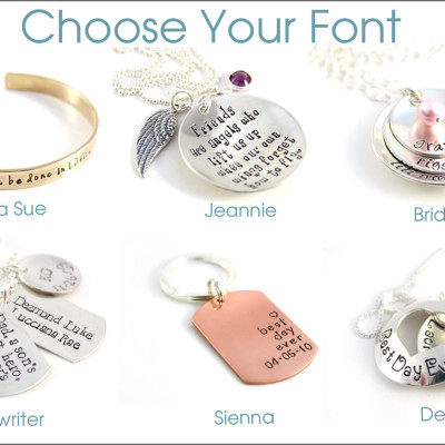Personalisierte Mom Halskette | Individuelle Geschenke für Sie - Silber Birthstone Halskette - Hand Stamped Mutter Halskette - Geschenke für Mama