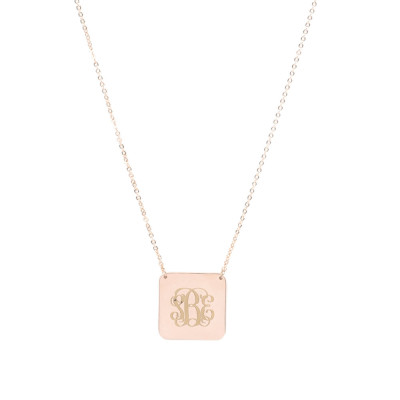 Personalisierte Monogramm Anhänger Halskette | Silber Gold Customized Halskette | Geschenk für sie | Geschenk für Mama | Monogramm Halskette | anfängliche Schmuck