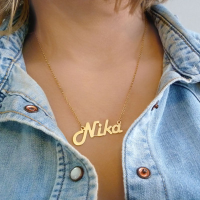 Personalisierte Namenskette - Namenskette - Gold Namenskette - Gestaltet Halskette Delicate Namenskette