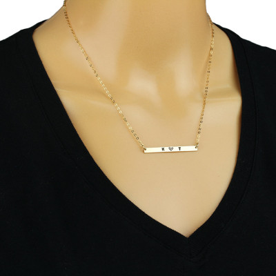 Personalisierte Halskette - Gold oder Silber - die personalisierte Schmuck - Herz - Freundschaft - Paare Schmuck - Prersonalized Geschenk YL2010
