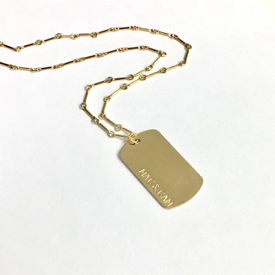 Personalisierte Halskette - lange Halskette - Amuletten - personifizierte Anhänger - personalisierte Schmuck - Geschenk für sie - Silber oder Gold Halskette