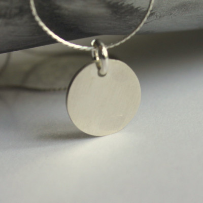 Personalisierte einfacher Kreis Small Size Halskette Zen