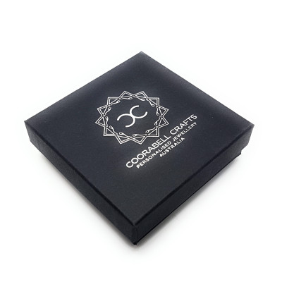 Plain Silver Circle Anhänger mit personalisierter Text-Silber-Halskette und Geschenk-Box inklusive Hand Stampe 542181775