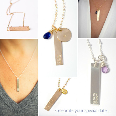 Schieben Present - New Mom Gift - New Mom Halskette - Gold Namenskette - Namenskette - Diamant Name Halskette - Diamant Anhänger - Geburtstag Halskette