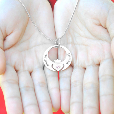 Königin Halskette - Herz Halskette - personifizierte Queen of My Heart Halskette Silber NUR 69