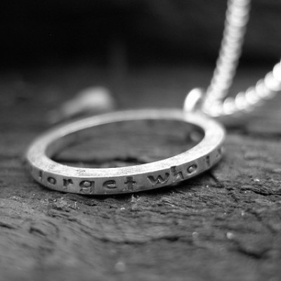 Secret Message Halskette Personalisierte Eternity Nachricht Eternity Gravierte Eternity Quote Halskette Nachricht Halskette Geschenk für sie