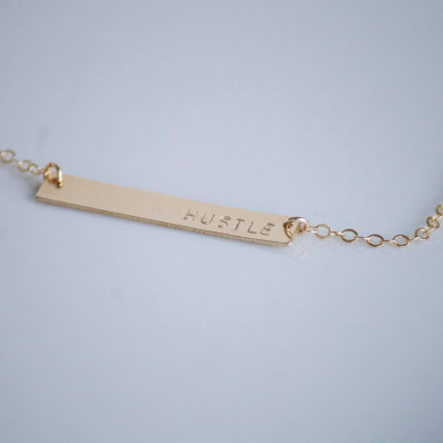 TRIBE Halskette gestempelte Bar Schmuck Halskette Geschenk Idee Jeder Tag Schmuck Freundin Halskette Bridesmaids Geschenk Idee