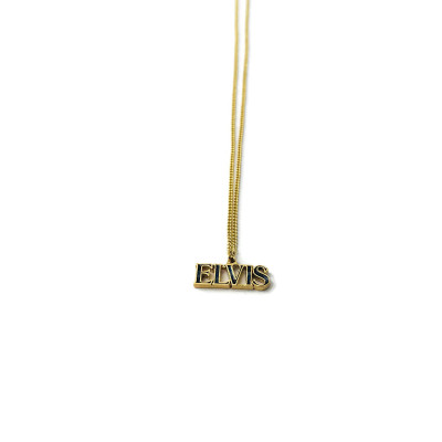 Vintage Elvis Halskette Schmuck namwplatenecklace 18"