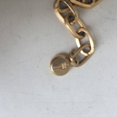 Vintage Glam Trifari goldtone Halskette Buchstaben D Anhänger