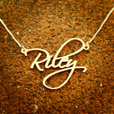 Whitney Halskette 18k Gold überzogene Namenskette mit meinem Namen Pretty Little Liars Halskette Personalisierte Signatur Nameplate ORDER einen beliebigen Namen