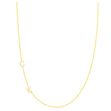 Deine Geschichte in Gold: Die 2 Initialen Halskette A-Z