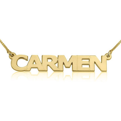 24k Gold überzogene personifizierte Carmen Halskette
