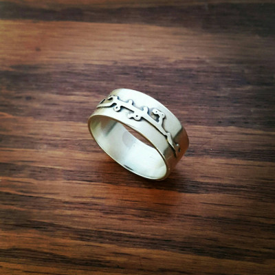 Arabisch Ring - Personalisierte Arabisch Ring - Arabisch WeddingFarsi persischer Name Ring - ein beliebiger Name Ring in Farsi - Sterling Silber Mein Name auf Arabisch