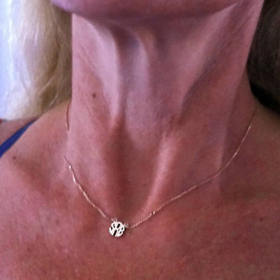 Block-Monogramm-Halskette benutzerdefinierten Namen Halskette Dainty Monogramm-Halskette ursprünglichen Halskette Brautjungfer Gi 572879411