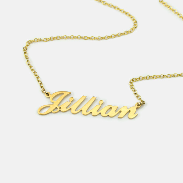 Weihnachtsgeschenk - Carrie Schild Halskette - benutzerdefinierten Namen Halskette - personalisierte Silber Namensschild Halskette Gold Personalisierte Geschenk von Sohn