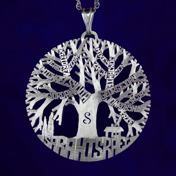 Stammbaum des Lebens Name Halskette Personalisierte Mutter Halskette Mom Halskette mit Kindernamen Kindernamen Halskette Anhänger mit Namen