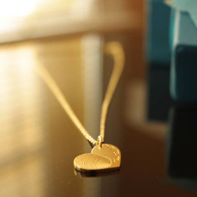 Geschenk für sie personalisierte Herz Halskette