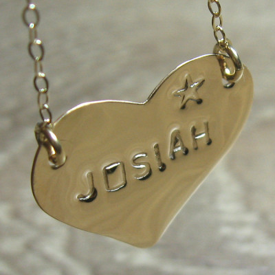 Gold Herz Form Halskette Valentinstag personalisierte Geschenk Gold Namensketten Liebes Halskette Hebräisch Namen Halskette jüdische Schläger Mitzvah Geschenke
