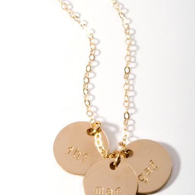 Gold Anfangshalskette - Halskette für Großmutter - Geschenk für Großmutter - Gold Namenskette - Mom Halskette - Kinder Anfangshalskette - Halskette Initial