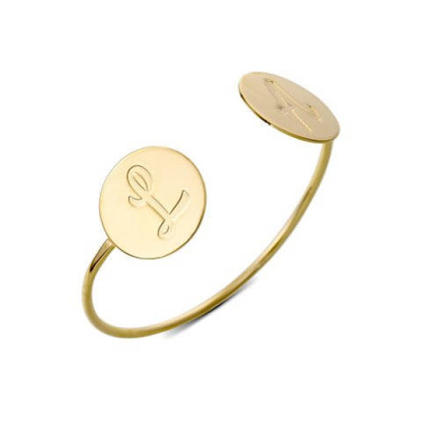 Personalisiertes Gold Initialen Armband - Graviertes Armband für individuellen Schmuck und Geschenke