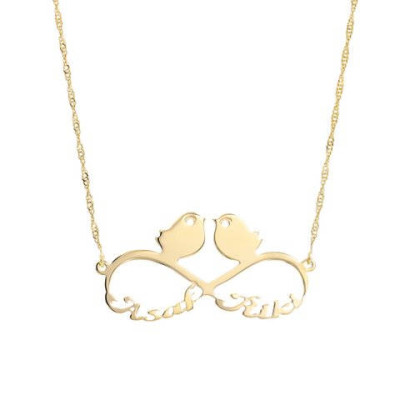 Gold Namenskette Personalisierte Halskette Infinity Halskette Custom Halskette Personalisierte Schmuck Personalisierte Geschenke Wife Gift