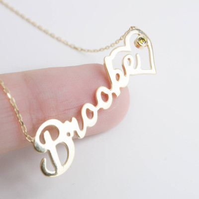 Gold Namenskette mit Geburtsstein personalisierte Geschenk für sie Halskette für Frauen Name Halskette Gold - Opulente Halskette - Schmuck