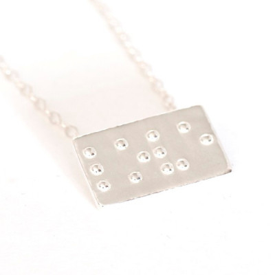 Liebe Braille Halskette - Braille Schmuck - Brautjungfer Schmuck - einzigartiges Geschenk für Brautjungfern - Best Friend Geschenk - Freundschaft Geschenk - Hochzeitsgeschenke